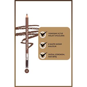 NOTE NATURAL LOOK GÖZ KALEMİ LIGHT BROWN 03-