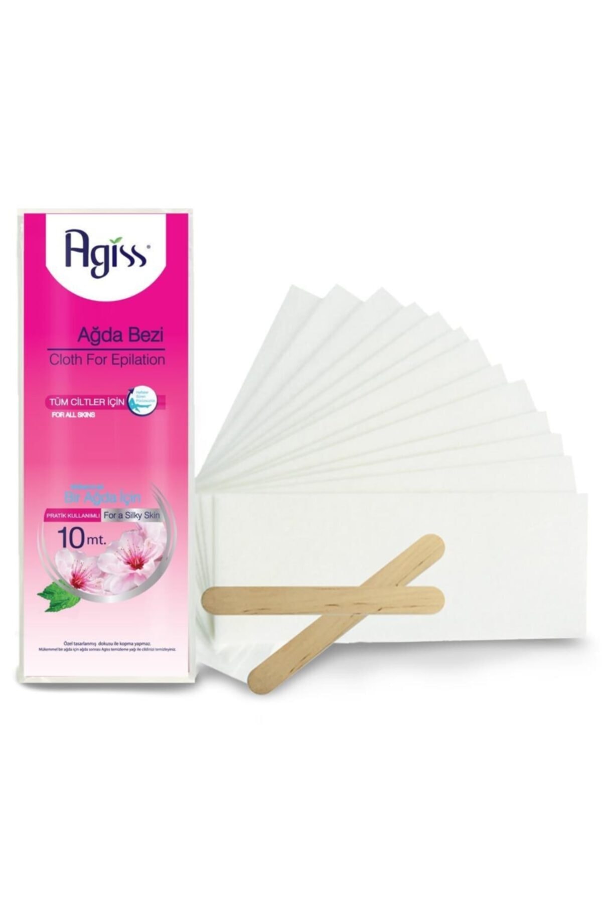 AGISS 10 m Agiss Ağda Bezi + 2 Adet Spatula-