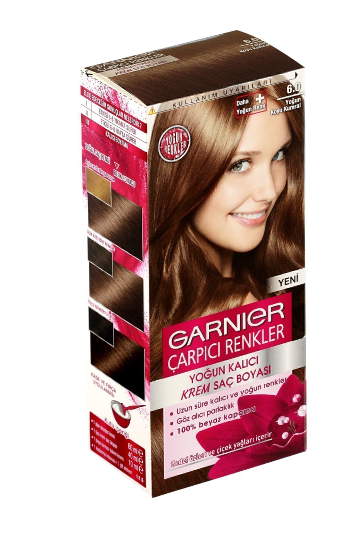 Garnier Saç byası Çrpıcı Rnklr 6.0 Yoğn Koyu Kumrl-