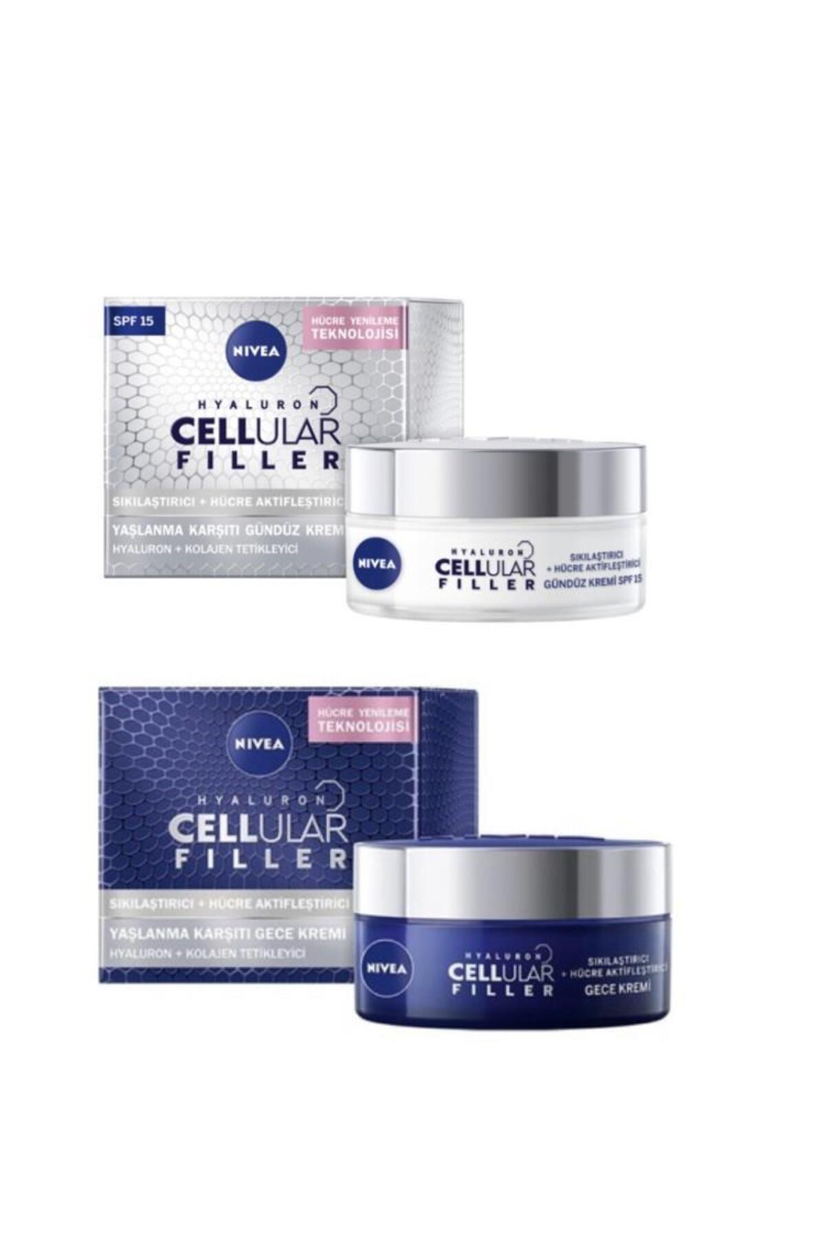 NIVEA HYALURON CELLULAR FİLLER SIKILAŞTIRICI GÜNDÜZ GECE KREM SET-