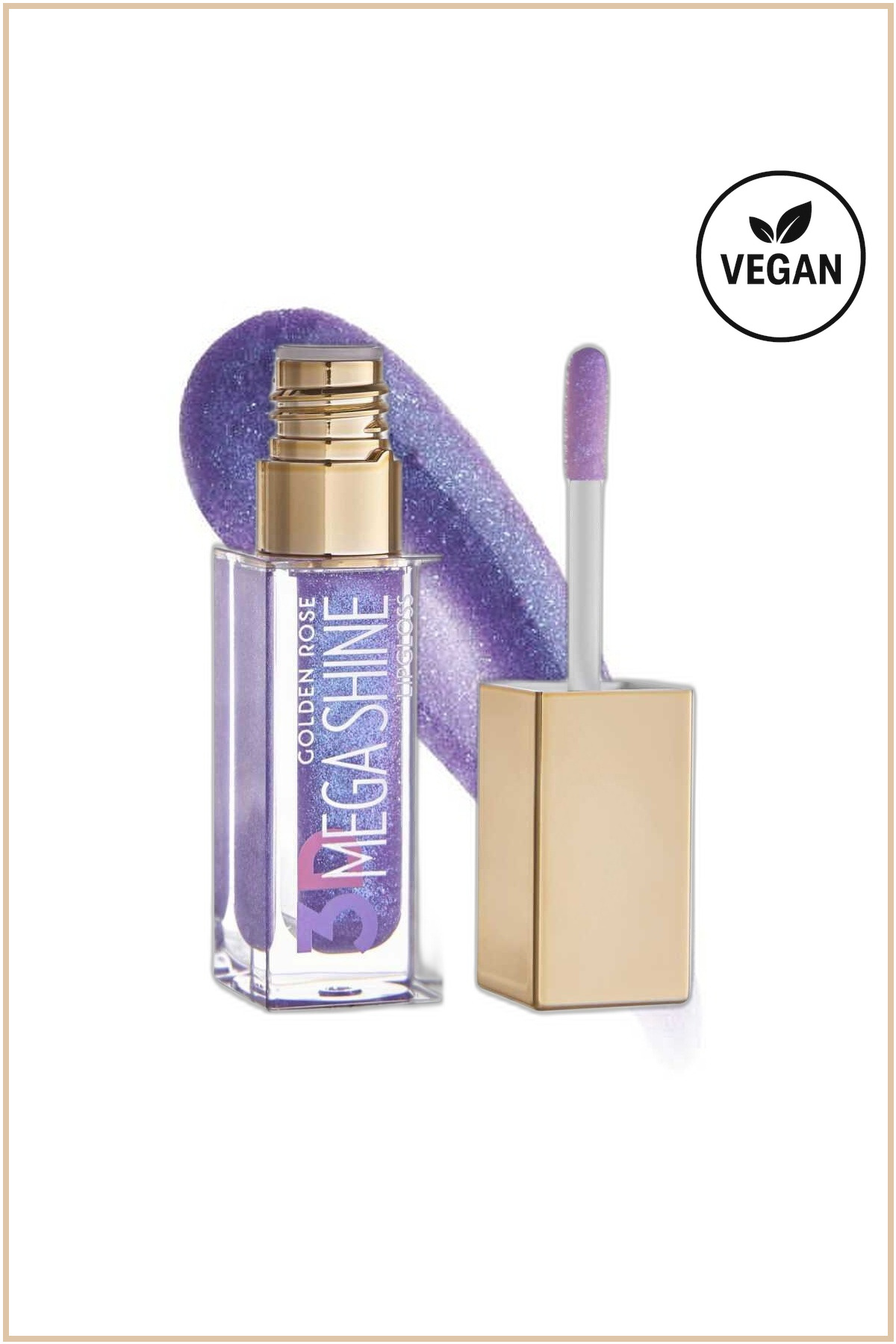 GOLDEN ROSE 3D MEGA SHİNE LİPGLOSS NO: 122 SPARKLE - IŞILTILI DUDAK PARLATICISI-
