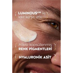 NIVEA LUMİNOUS630 KOYU LEKE KARŞITI CC YÜZ KREMİ 40ML SPF30 GÜNEŞ KORUYUCU HYALURONİK ASİT ORTA TON-