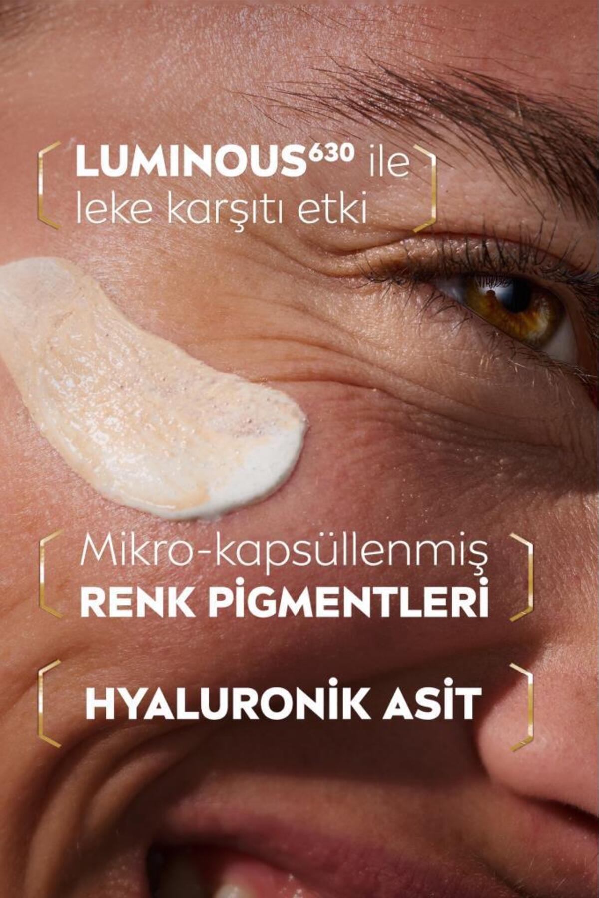NIVEA LUMİNOUS630 KOYU LEKE KARŞITI CC YÜZ KREMİ 40ML SPF30 GÜNEŞ KORUYUCU HYALURONİK ASİT ORTA TON-
