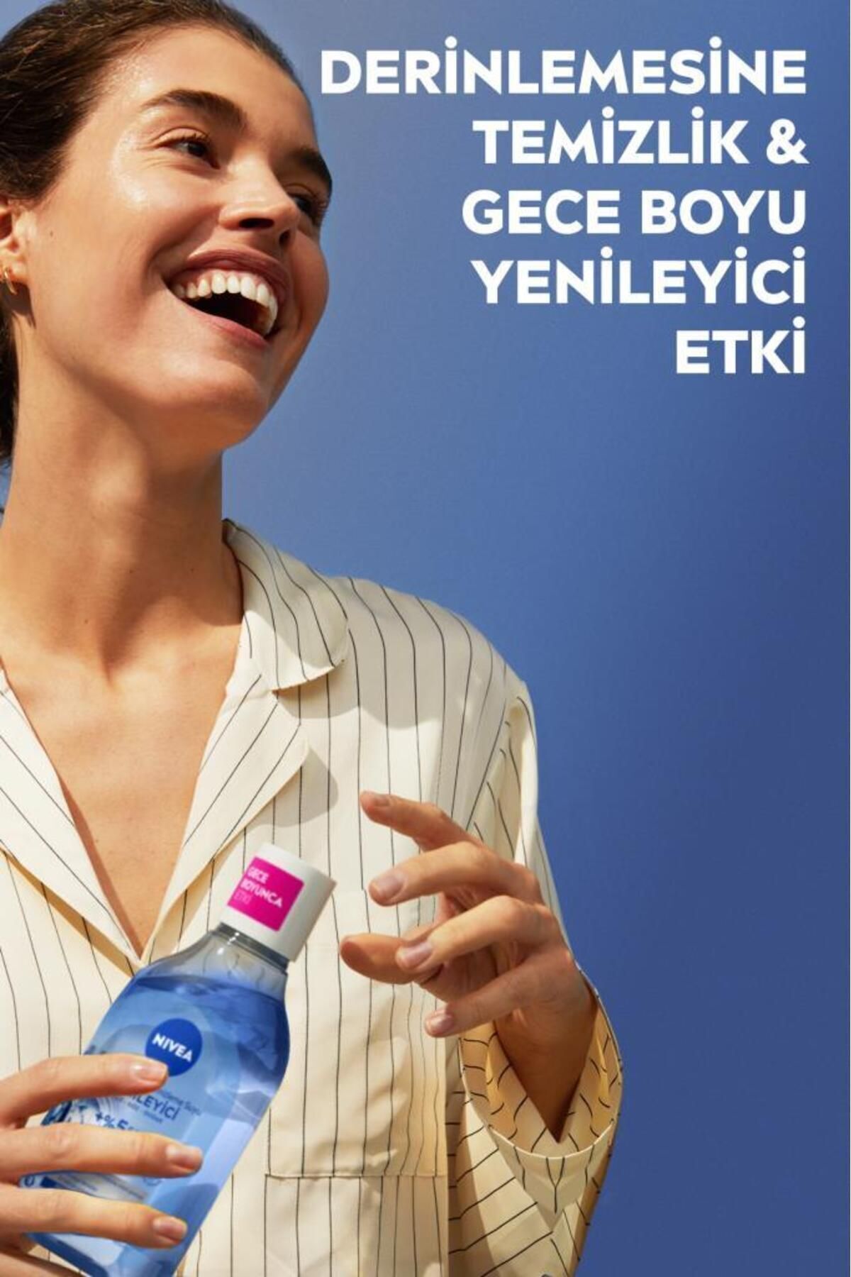 NIVEA YENİLEYİCİ MİCELLAR MAKYAJ TEMİZLEME SUYU 400ML. SERUM İÇERİKLİ. PANTENOL. YORGUN GÖRÜNEN CİLTLER-