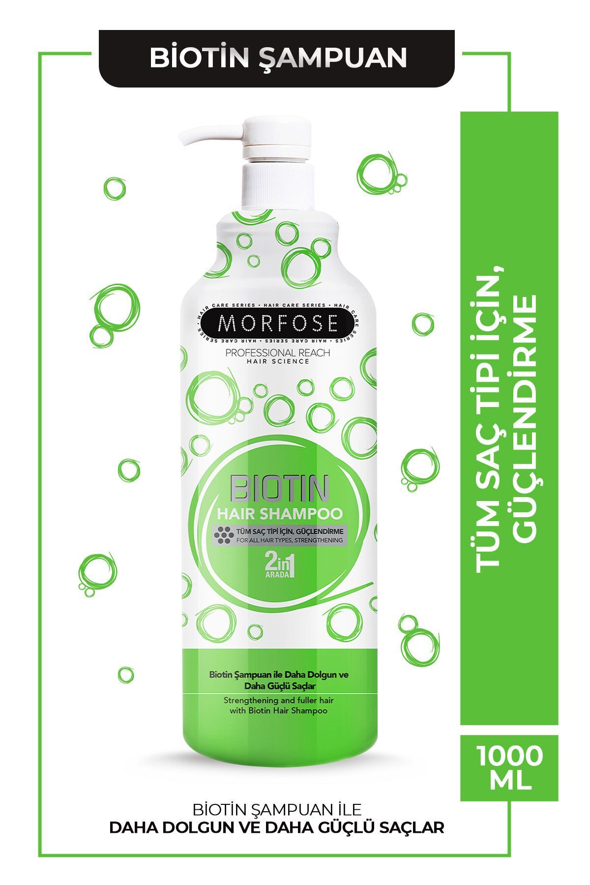 MORFOSE BİOTİN IÇEREN SAÇ ŞAMPUANI 1000 ML-