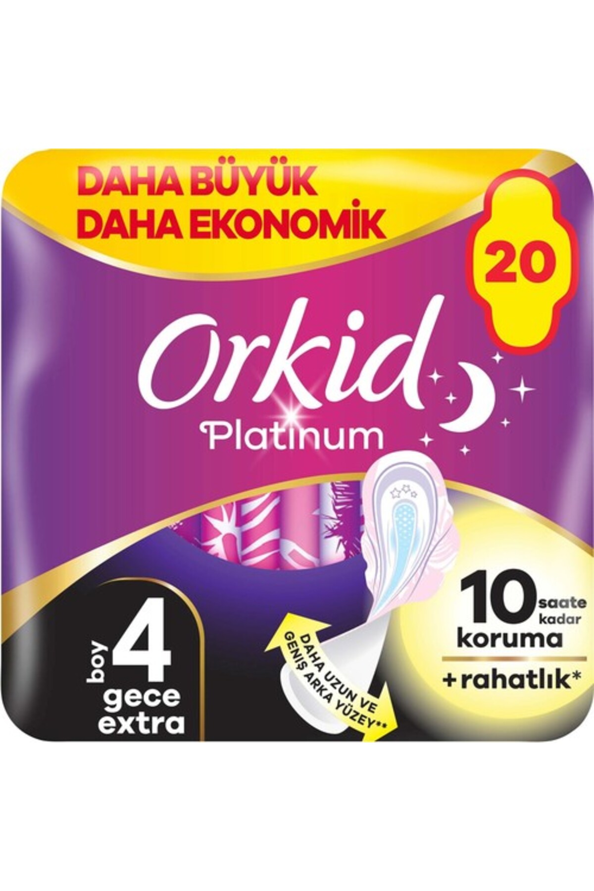 ORKID PLATINUM GECE EKSTRA PLUS 20 ADET OLİMPİYAT-