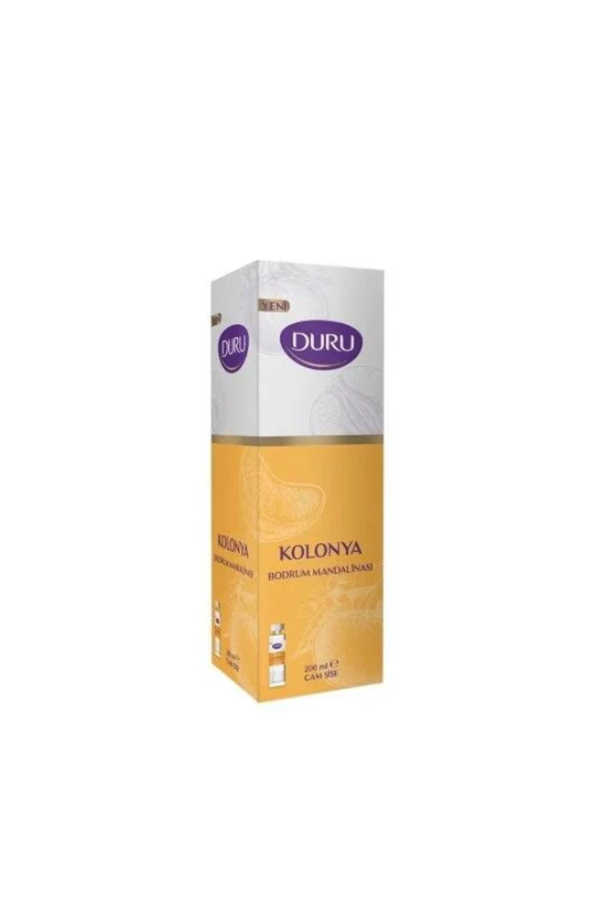 Duru Bodrum Mandalinası Kolonya Cam Şişe 200 ml-