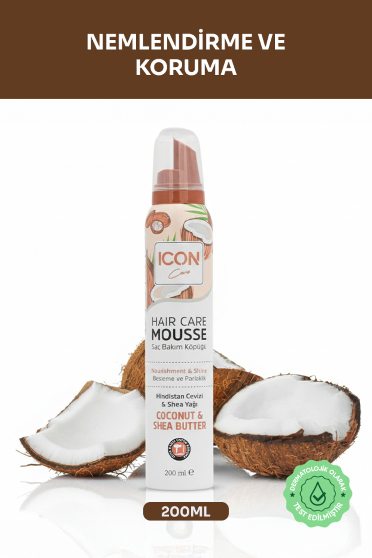 İcon Care Saç Bakım Köpüğü 200 ml Coconut & Shea Butter-