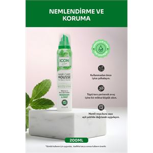 İcon Care Saç Bakım Köpüğü 200 ml Rosemary&Mint-
