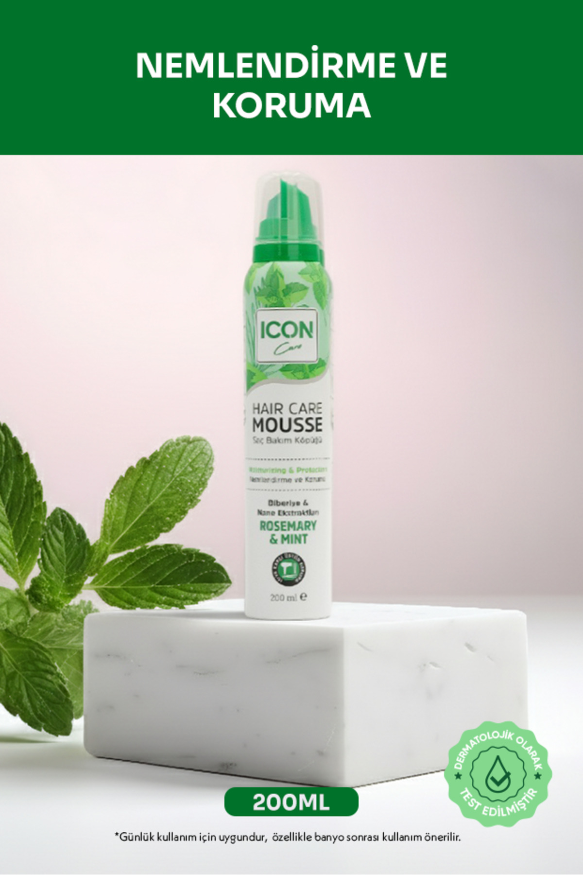 İcon Care Saç Bakım Köpüğü 200 ml Rosemary&Mint-