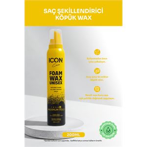 İcon Care Saç Köpük Şekillendirici Wax 200ml Maximum Hold-
