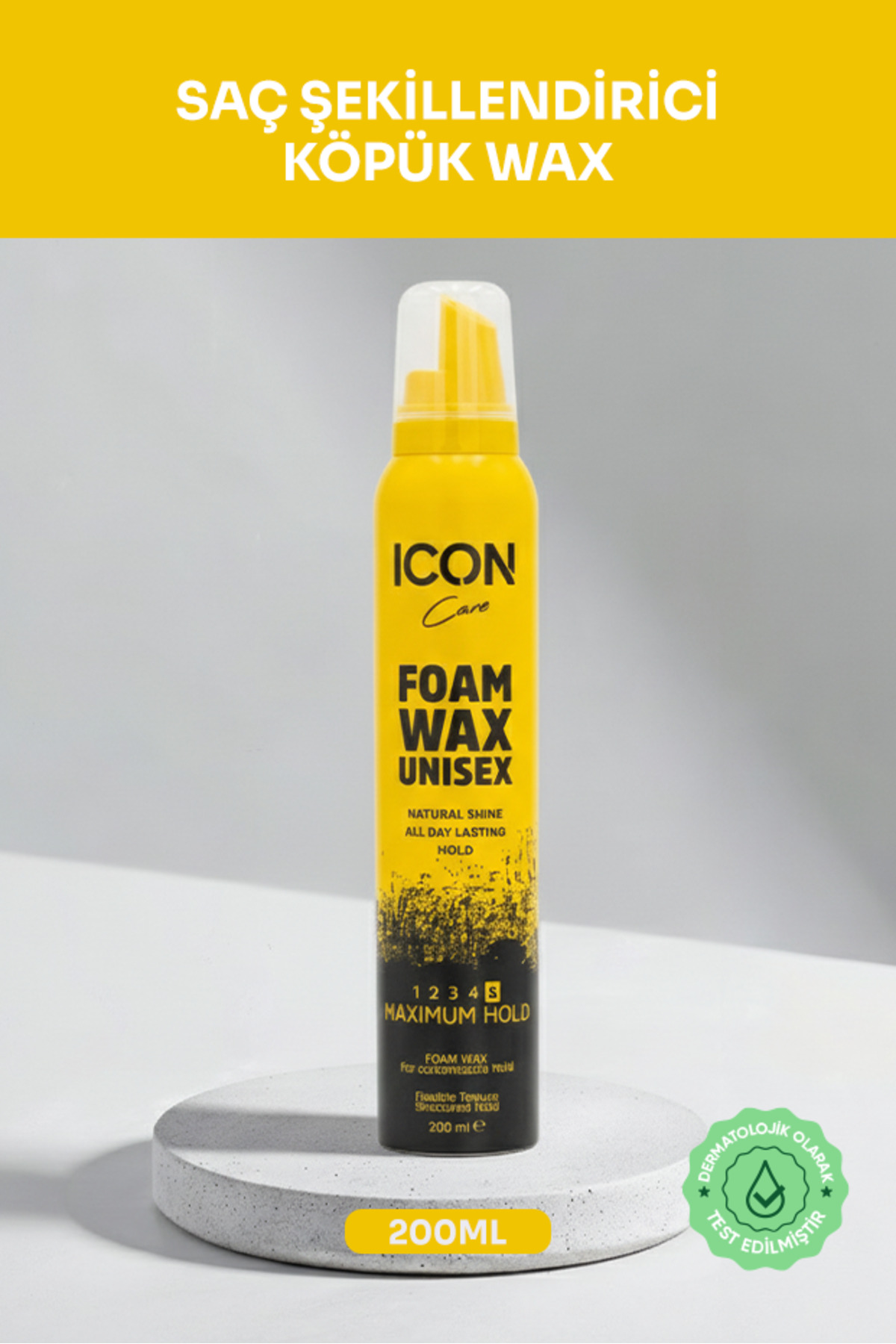 İcon Care Saç Köpük Şekillendirici Wax 200ml Maximum Hold-