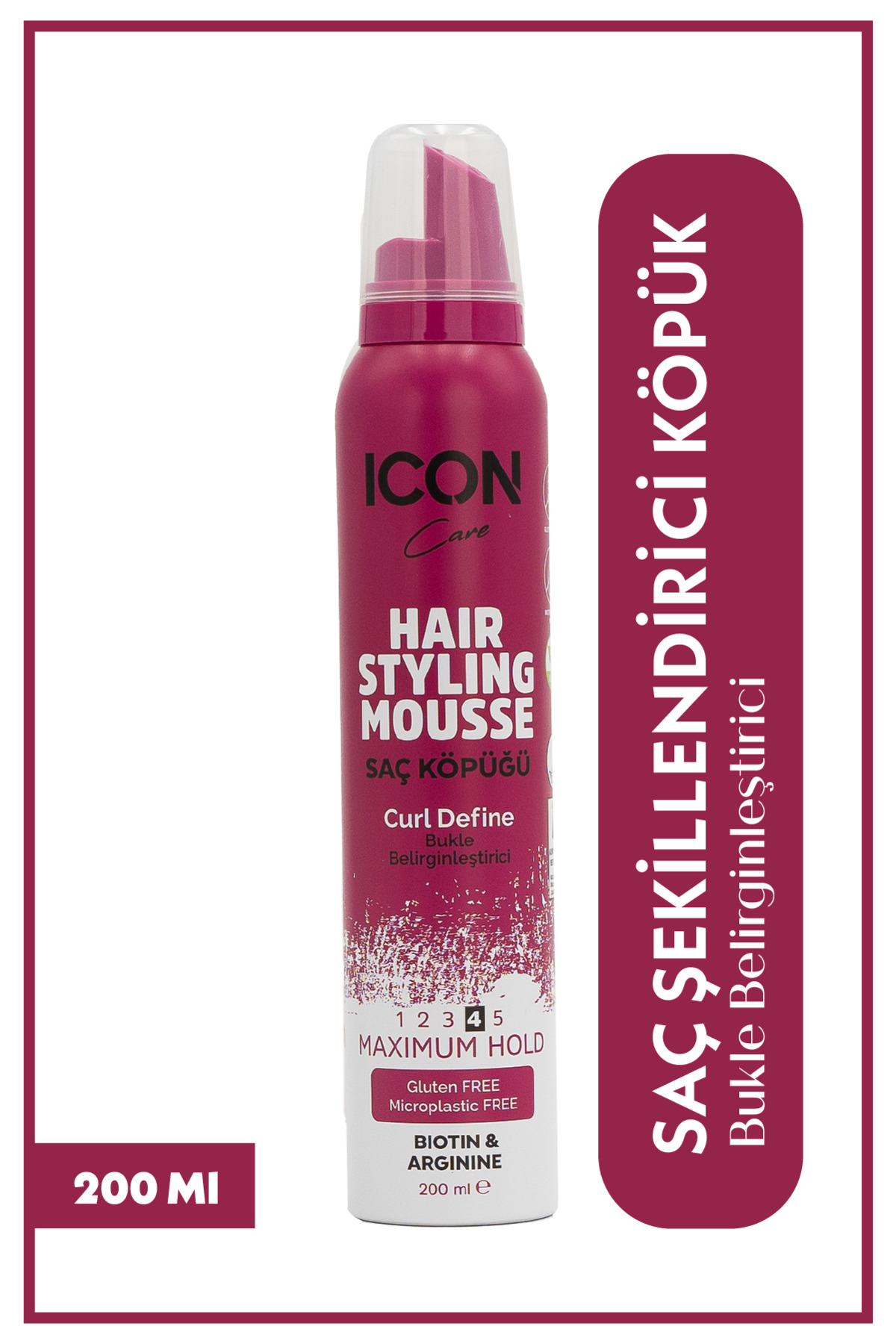 İcon Care Saç Köpüğü 200ml Curl Define-