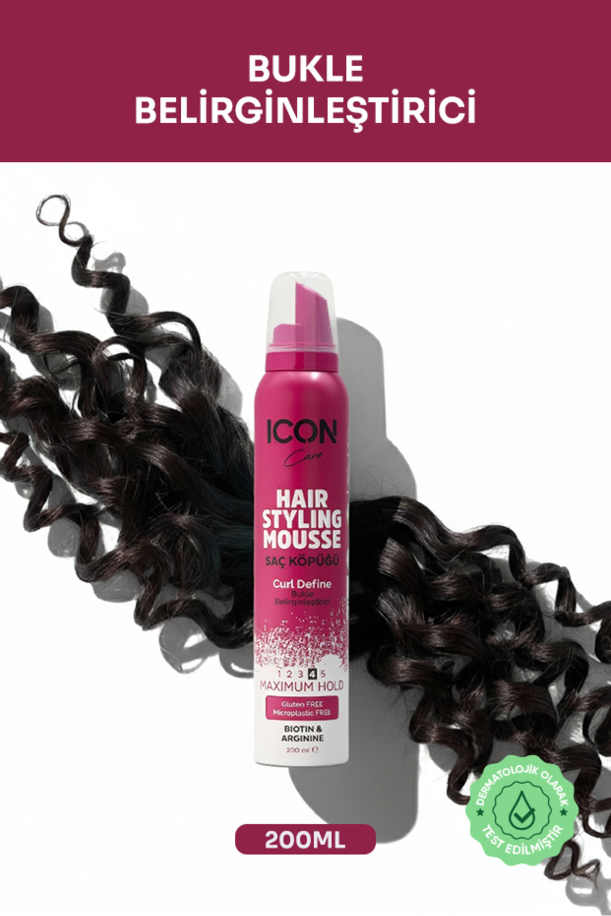 İcon Care Saç Köpüğü 200ml Curl Define-