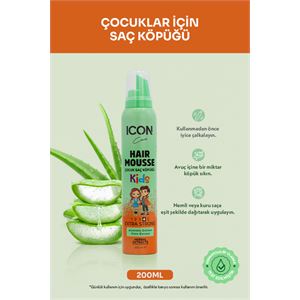İcon Care Çocuk Saç Köpüğü 200ml Extra Strong-