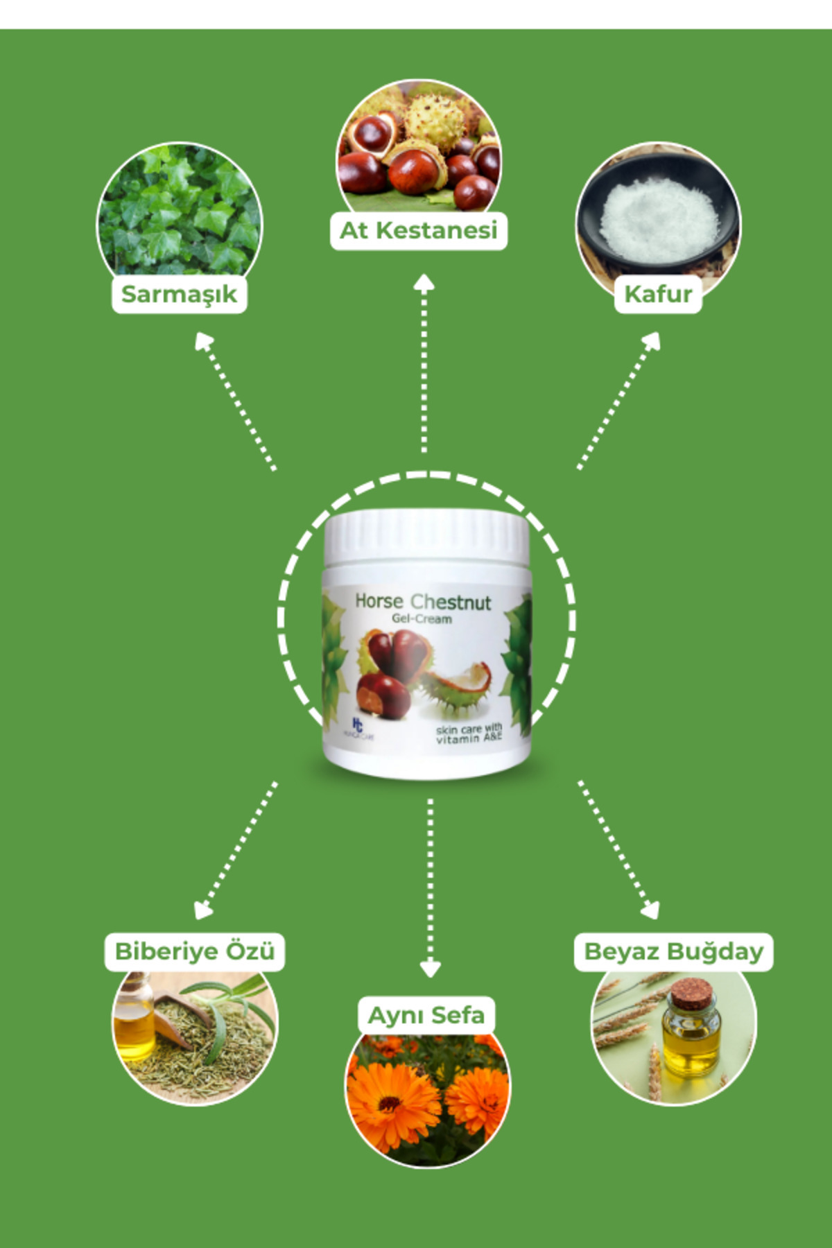 HUNCA CARE AT KESTANESİ JEL KREM 500 ML-