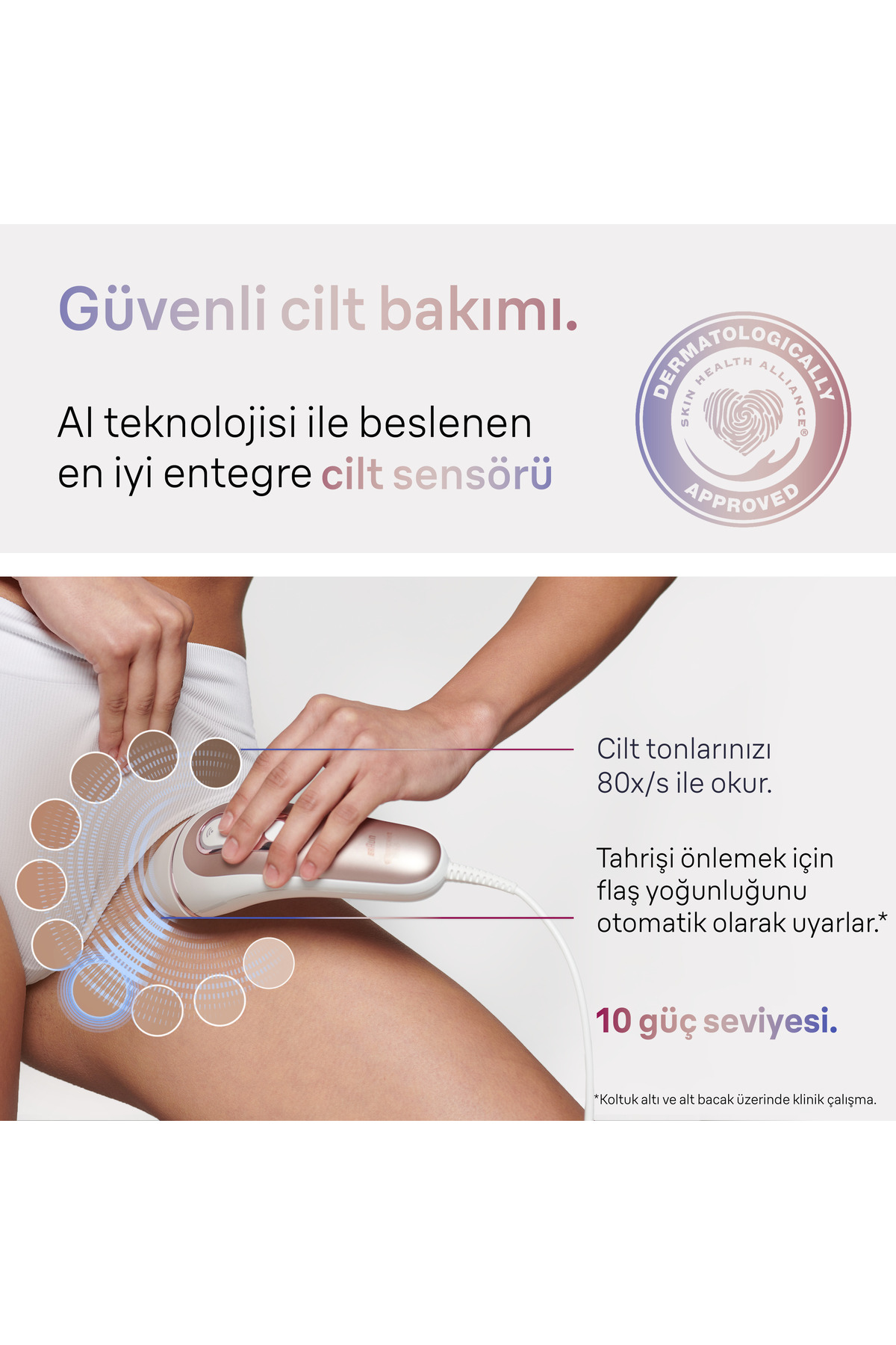Braun IPL Skin i·expert, Evde Tüy Alma, Ücretsiz Uygulama, Çanta, Gillette Venus, 2 Başlık, PL7147-