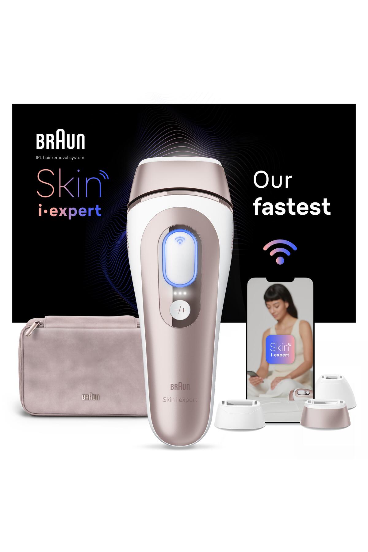 Braun IPL Skin i·expert, Evde Tüy Alma, Ücretsiz Uygulama, Çanta, Gillette Venus, 3 Başlık, PL7253-