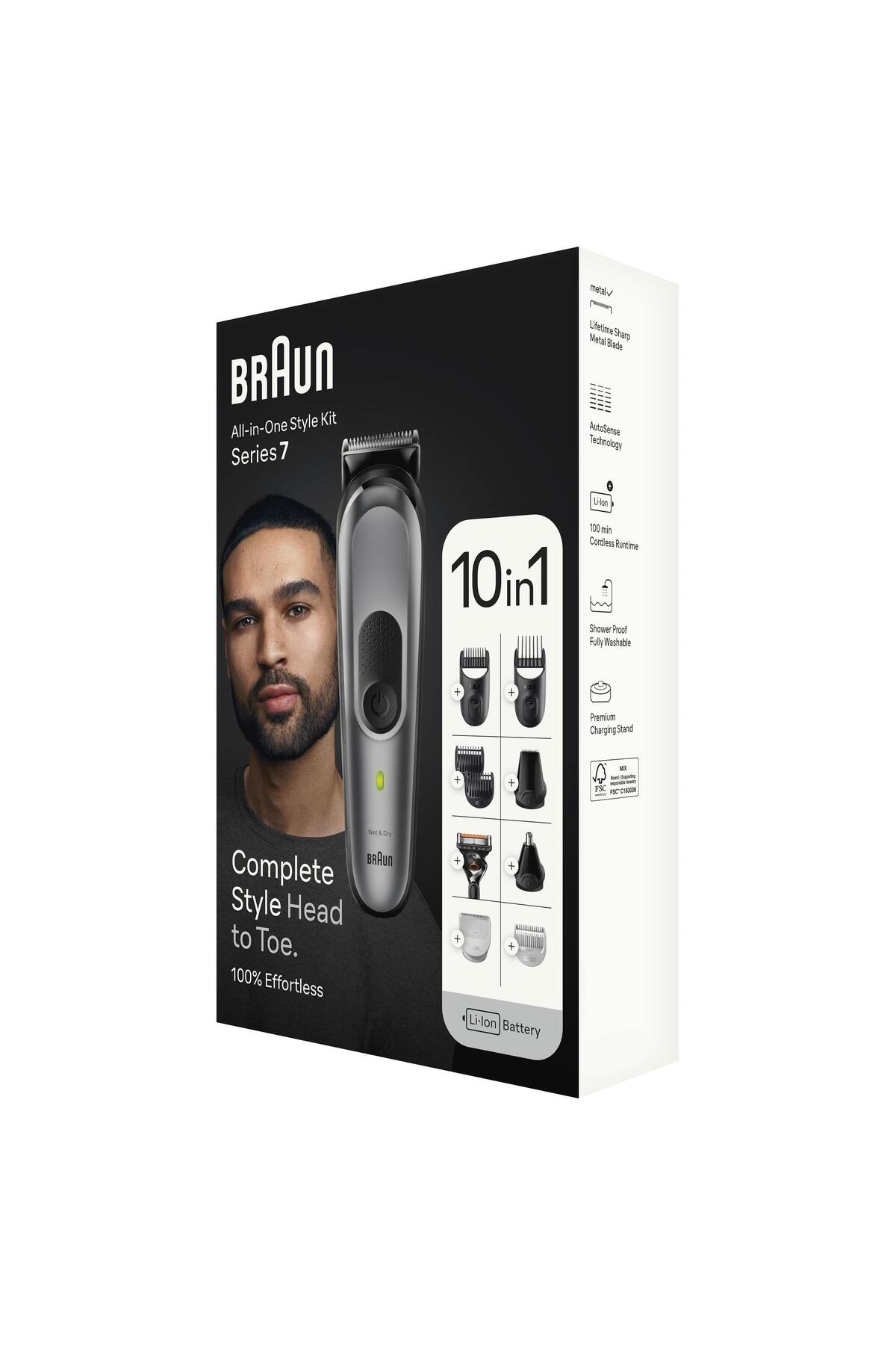 Braun Series 7 MGK7420 Hepsi Bir Arada Şekillendirme Seti 10u 1 Arada Erkek Bakım-