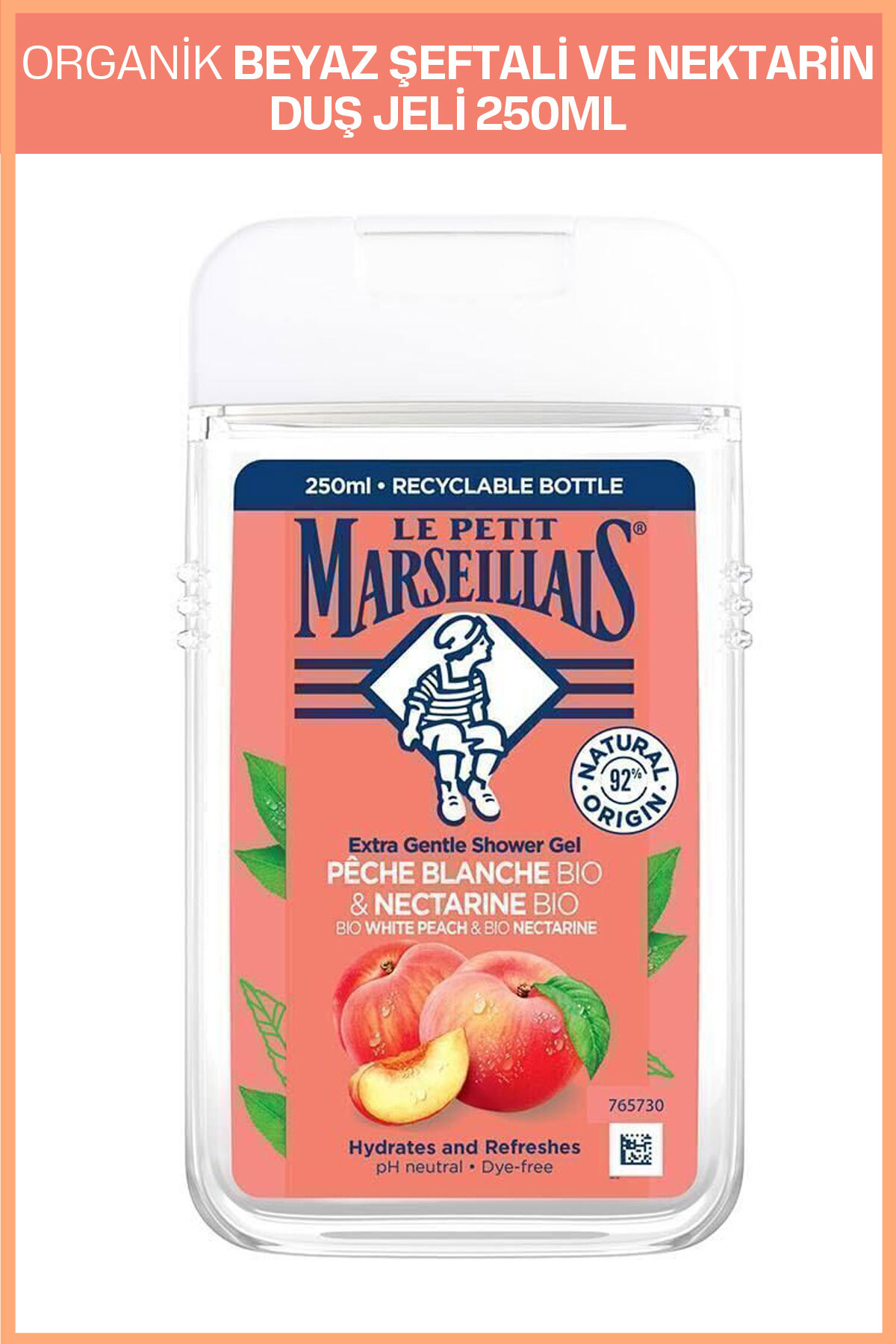 Le Petit Marseillais Şeftali & Nektarin Özlü Bio Duş Jeli | 250 Ml-