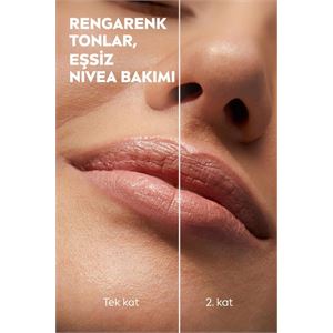 NIVEA Renkli Dudak Bakım Kremi,nude,4,8gr,nemlendirme,spf30,doğal Yağlar,e-