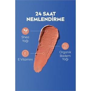 NIVEA Renkli Dudak Bakım Kremi,nude,4,8gr,nemlendirme,spf30,doğal Yağlar,e-