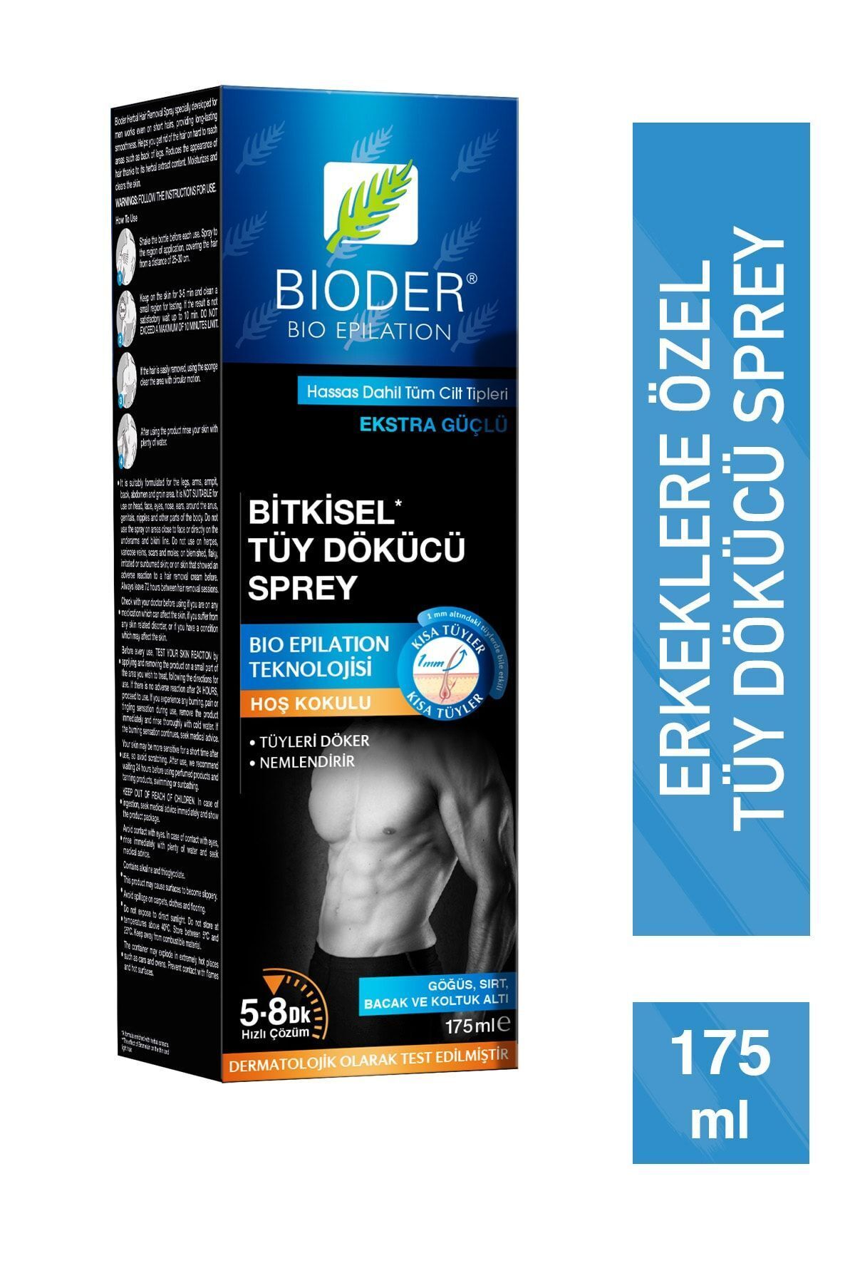 BİODER TÜY DÖKÜCÜ SPREY ERKEK 175 ML-