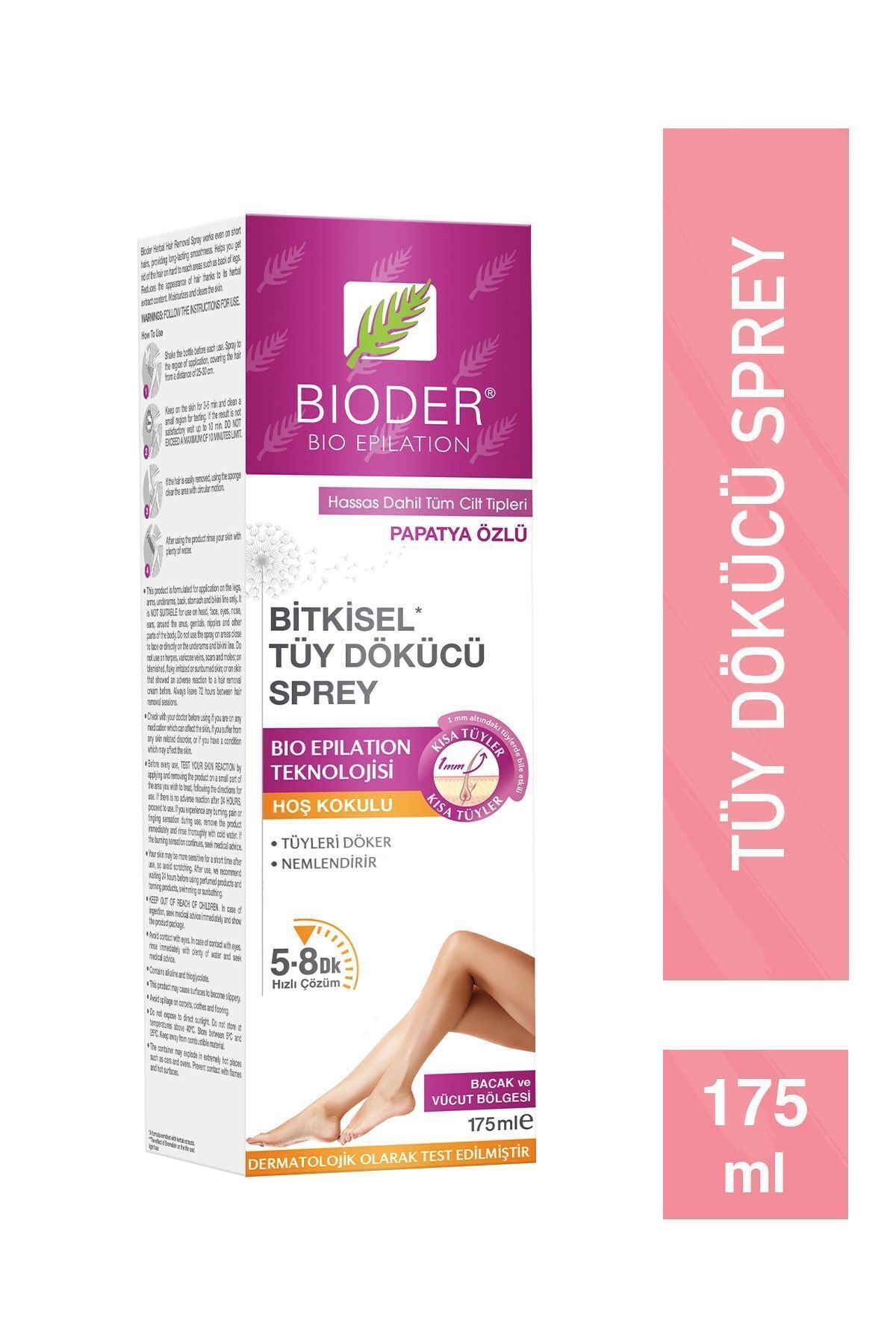 BİODER BİTKİSEL TÜY DÖKÜCÜ SPREY 175 ML-