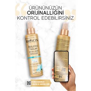 BİOXCİN BESLEYİCİ YAĞLAR SIVI SAÇ KREMİ 200 ML - SÜLFATSIZ. KURU VE YIPRANMIŞ SAÇLAR SAÇ DÖKÜLME KARŞITI-