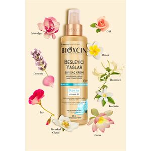 BİOXCİN BESLEYİCİ YAĞLAR SIVI SAÇ KREMİ 200 ML - SÜLFATSIZ. KURU VE YIPRANMIŞ SAÇLAR SAÇ DÖKÜLME KARŞITI-