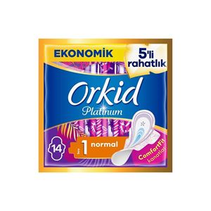 ORKİD PLATİNUM NORMAL (BOY 1) 14 ADET HİJYENİK PED-