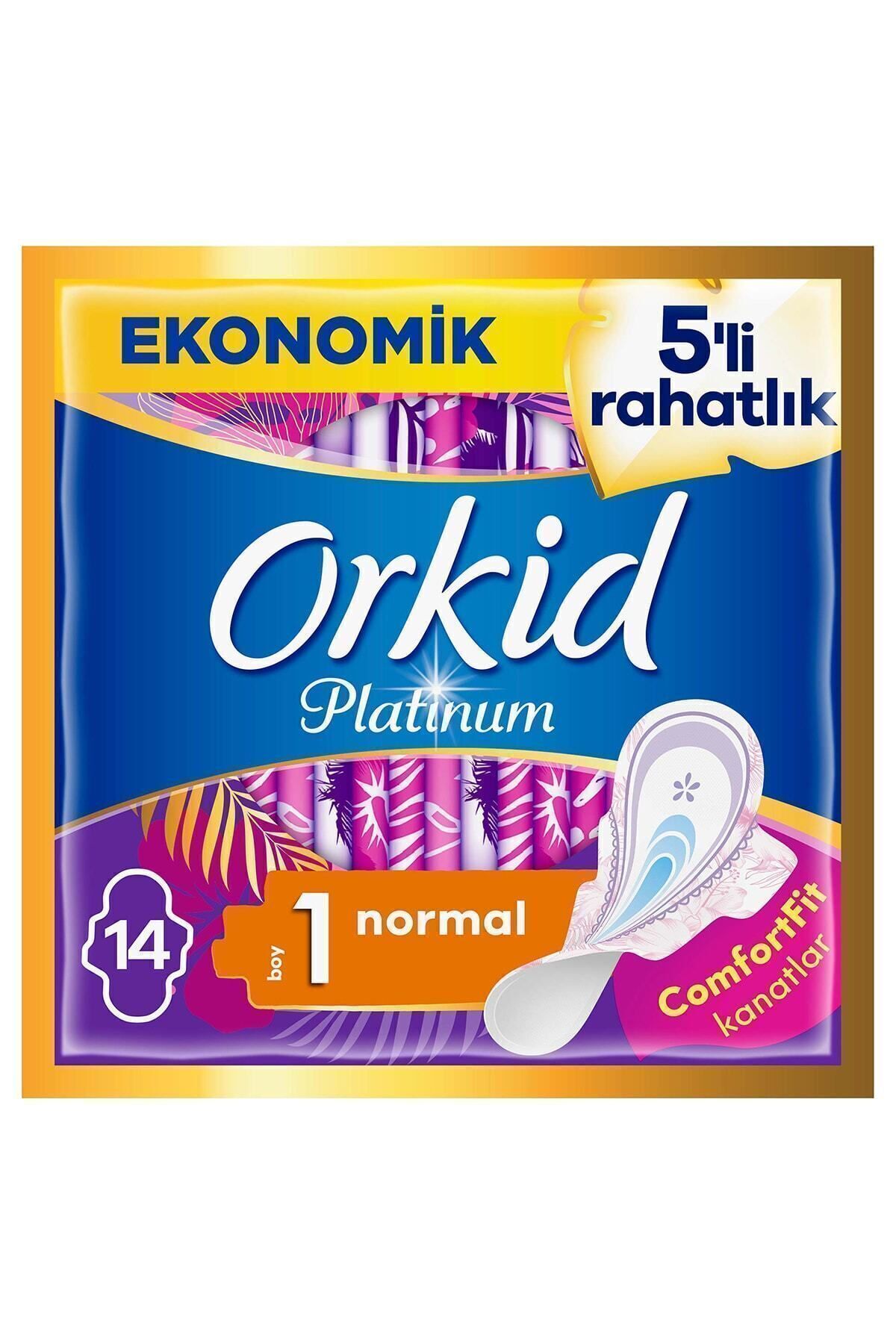 ORKİD PLATİNUM NORMAL (BOY 1) 14 ADET HİJYENİK PED-