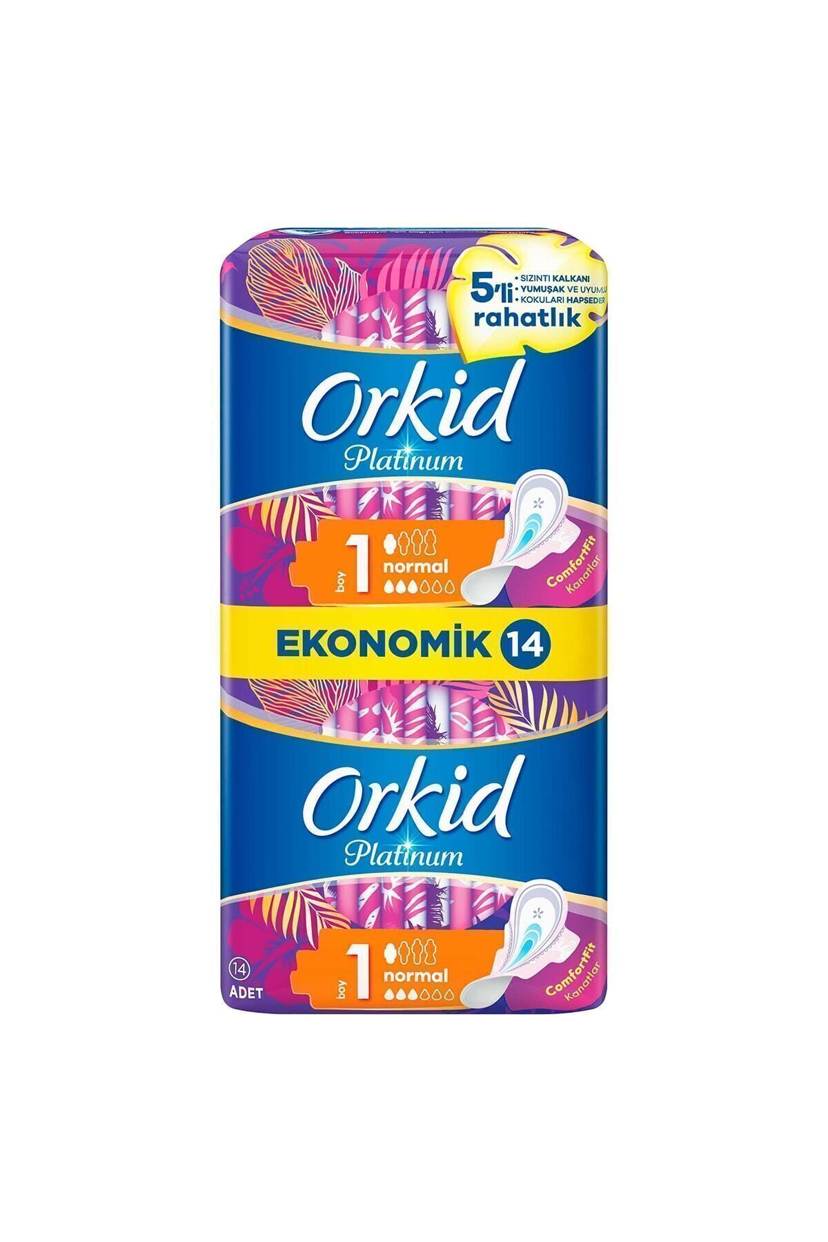 ORKİD PLATİNUM NORMAL (BOY 1) 14 ADET HİJYENİK PED-