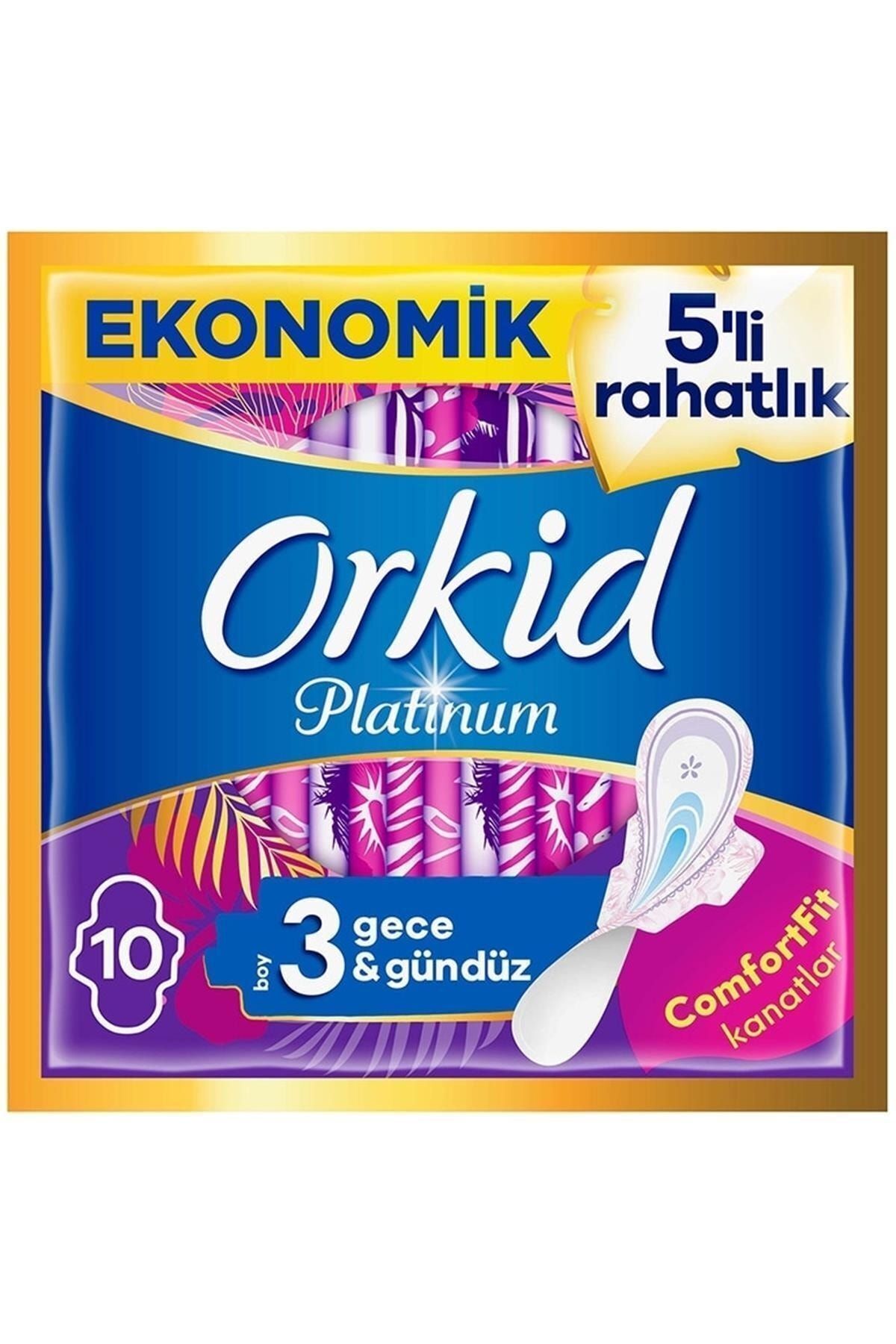 ORKİD PLATİNUM GECE & GÜNDÜZ (BOY 3) 10 ADET HİJYENİK PED-