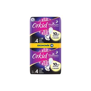 ORKİD PLATİNUM GECE EKSTRA (BOY 4) 10 ADET HİJYENİK PED-