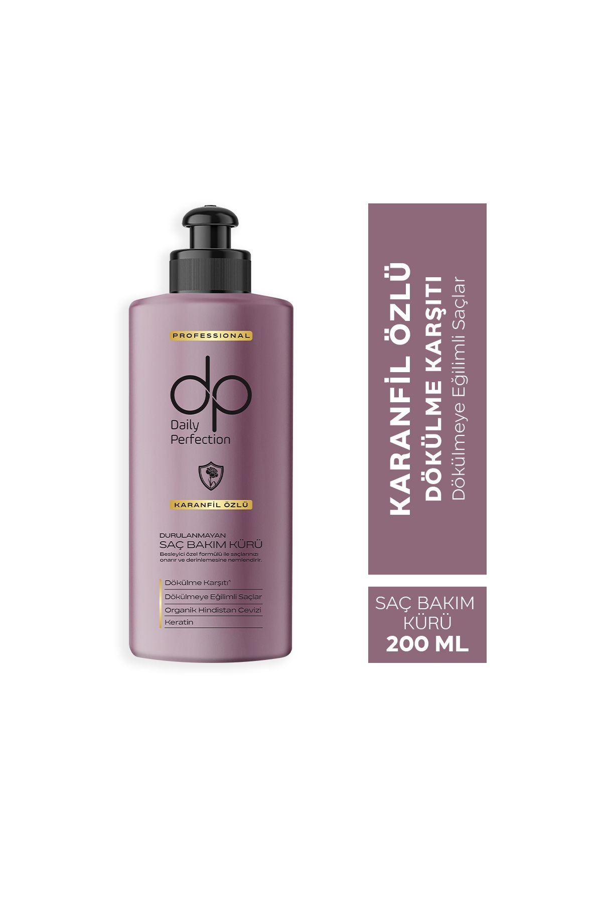 DP DAİLY PERFECTİON KARANFİL ÖZLÜ DURULANMAYAN SAÇ BAKIM KÜRÜ 200 ML-