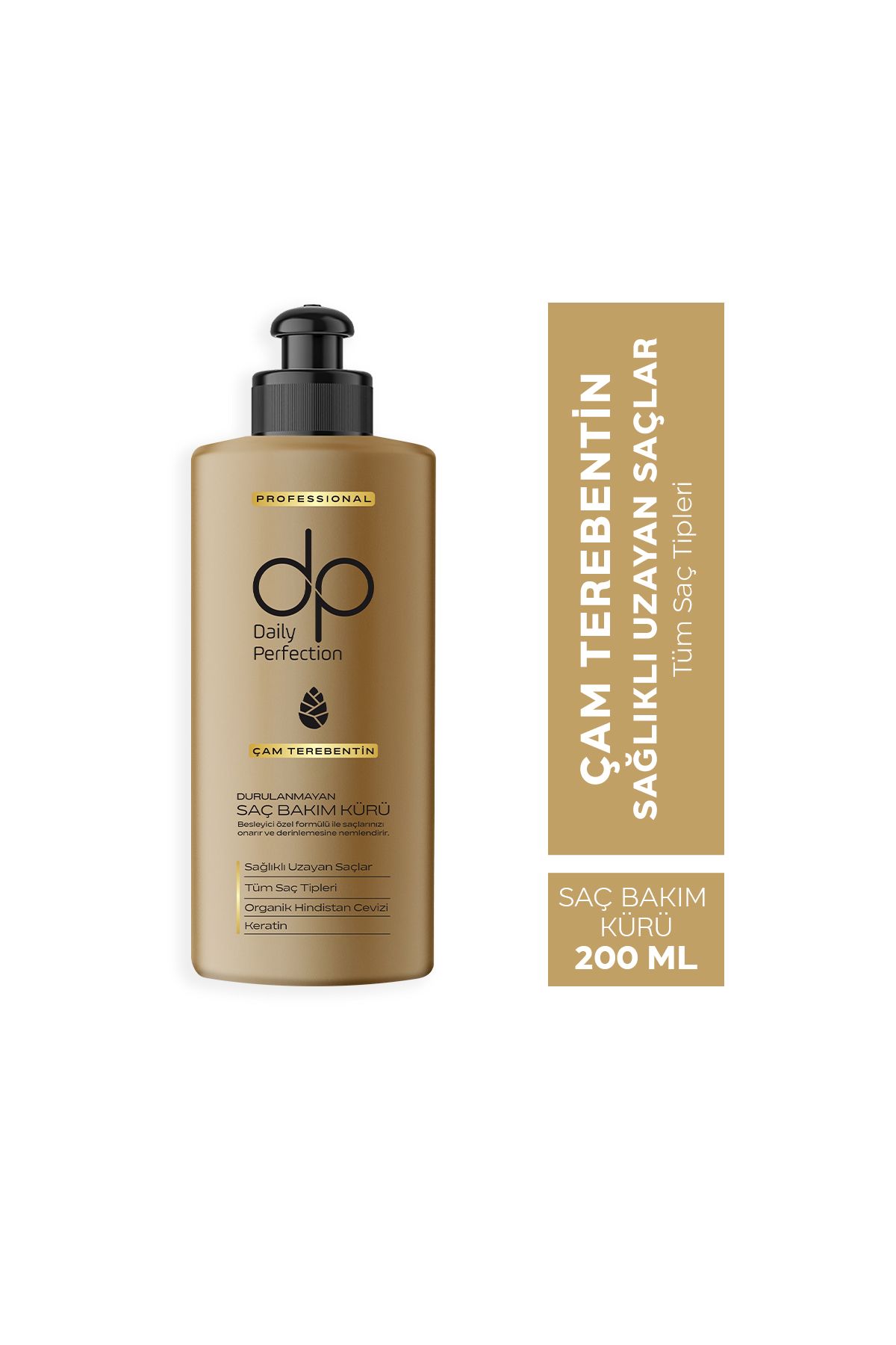 DP DAİLY PERFECTİON ÇAM TEREBENTİN DURULANMAYAN SAÇ BAKIM KÜRÜ 200 ML-