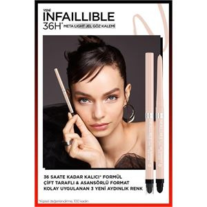 LOREAL PARİS INFAİLLİBLE META LİGHT JEL GÖZ KALEMİ - BRİGHT NUDE-