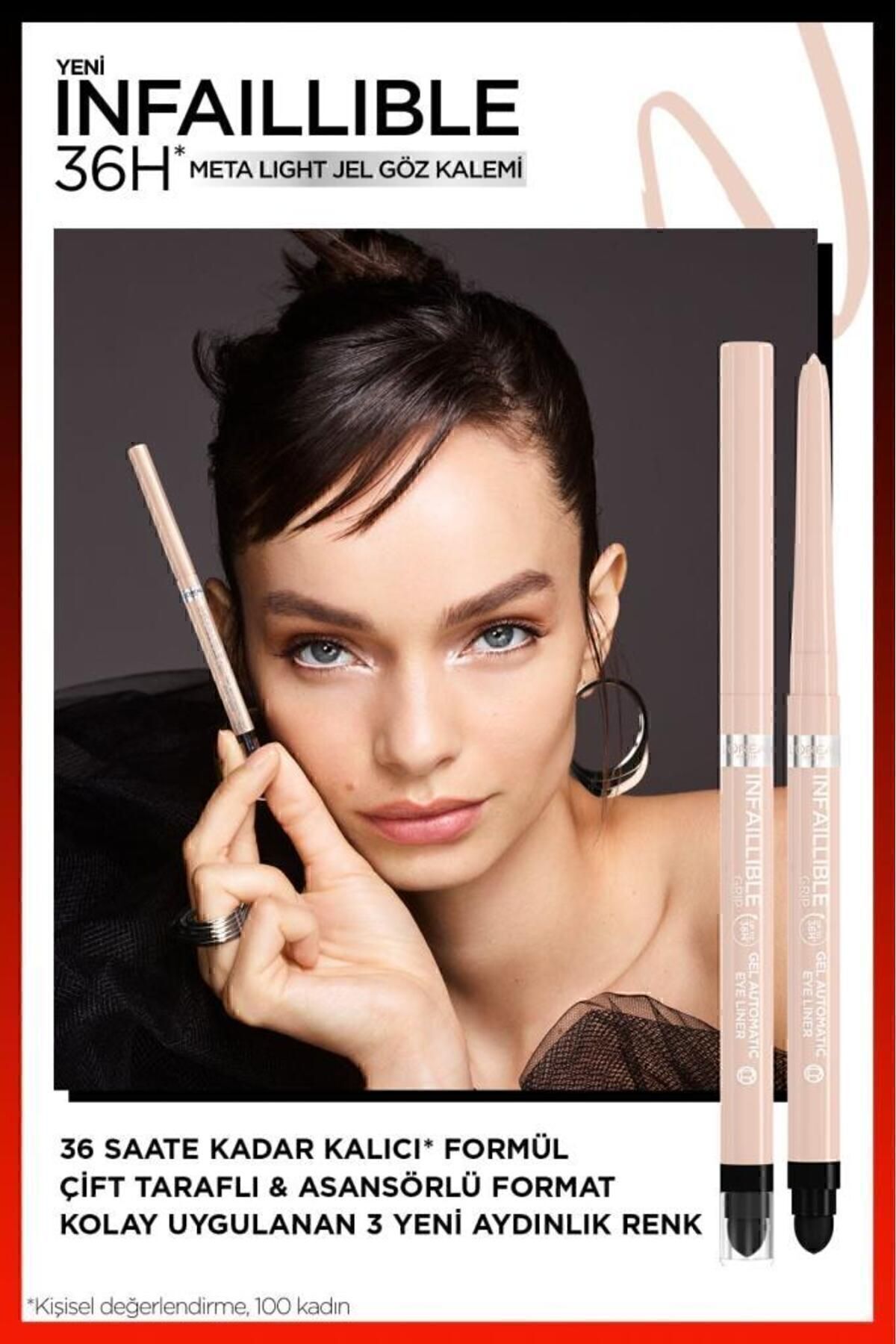 LOREAL PARİS INFAİLLİBLE META LİGHT JEL GÖZ KALEMİ - BRİGHT NUDE-
