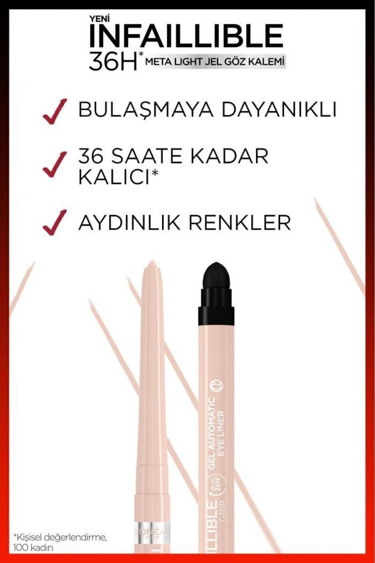 LOREAL PARİS INFAİLLİBLE META LİGHT JEL GÖZ KALEMİ - BRİGHT NUDE-
