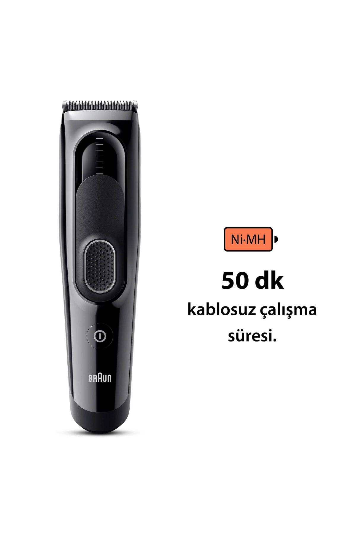 BRAUN SERİES 5 HC5310. ERKEKLER İÇİN 17 UZUNLUK AYARINA SAHİP SAÇ KESME MAKİNESİ-