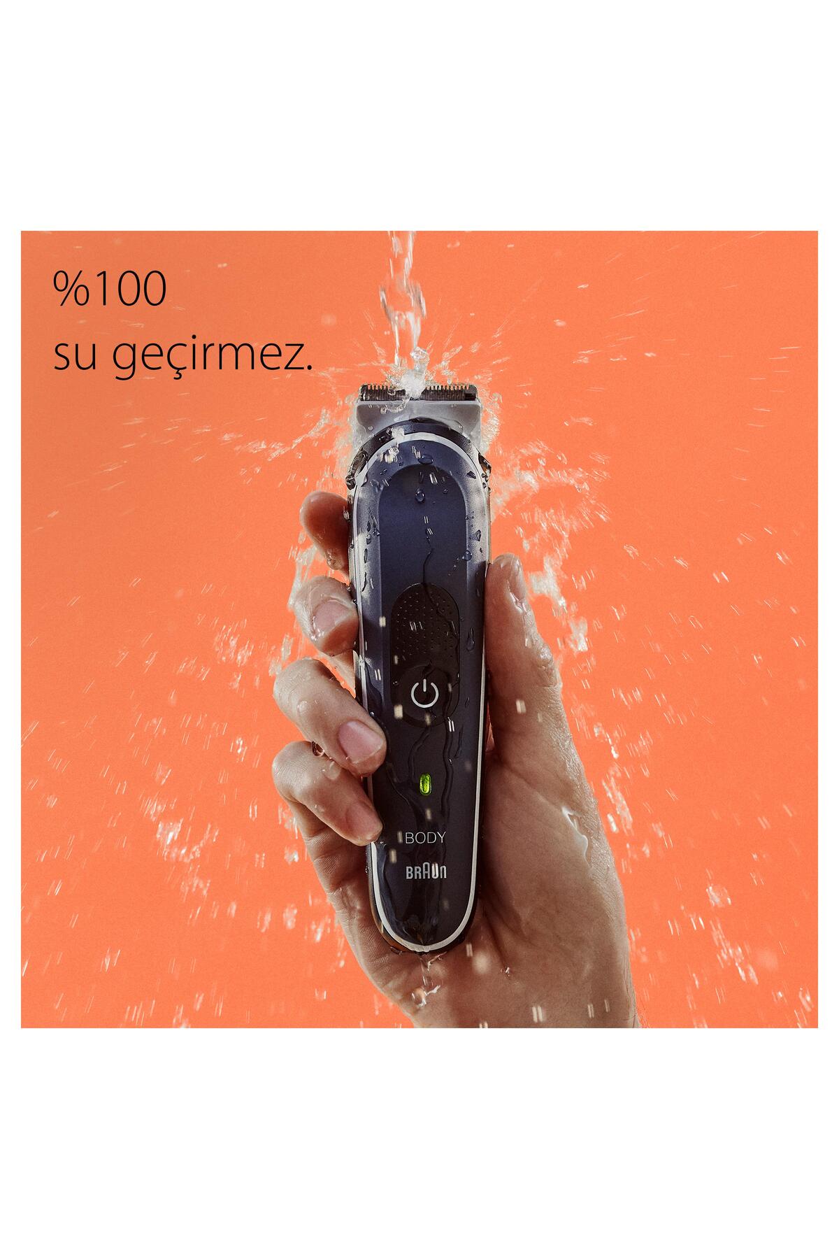 Braun BodyGroomer 5 BG 5340 SkinShield Teknolojisi, 3 Ek Parçalı Vücut Bakım Seti-