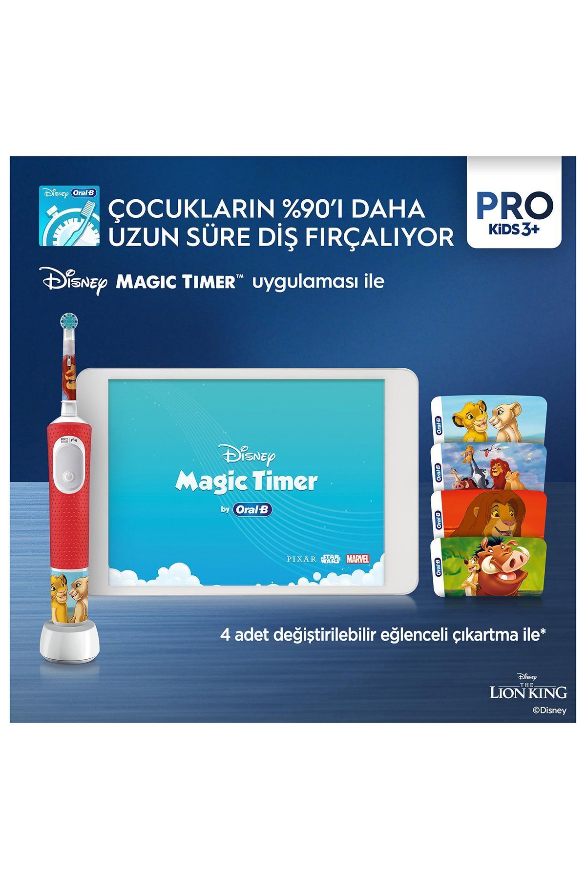 Oral-B Pro Kids The Lion King Şarjlı Diş Fırçası-