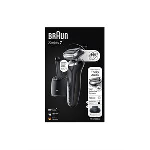 BRAUN YENİ SERİ 7 N7200CC KABLOSUZ TIRAŞ MAKİNESİ. SMARTCARE. AUTOSENSE. 360° FLEX. ISLAK & KURU-