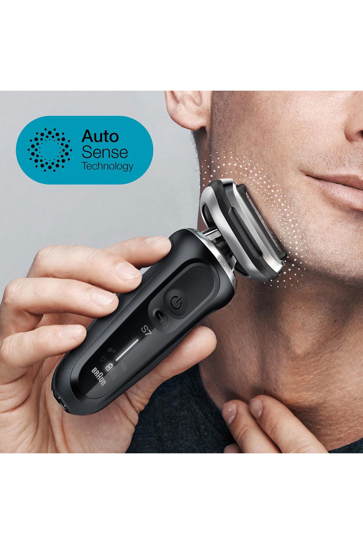 BRAUN YENİ SERİ 7 N7200CC KABLOSUZ TIRAŞ MAKİNESİ. SMARTCARE. AUTOSENSE. 360° FLEX. ISLAK & KURU-