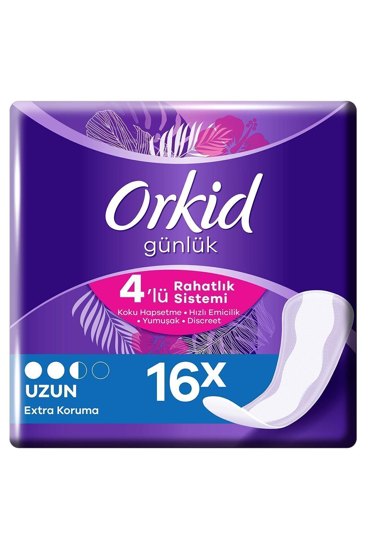 Orkid Günlük Ped Uzun 16 Adet Tekli Paket-