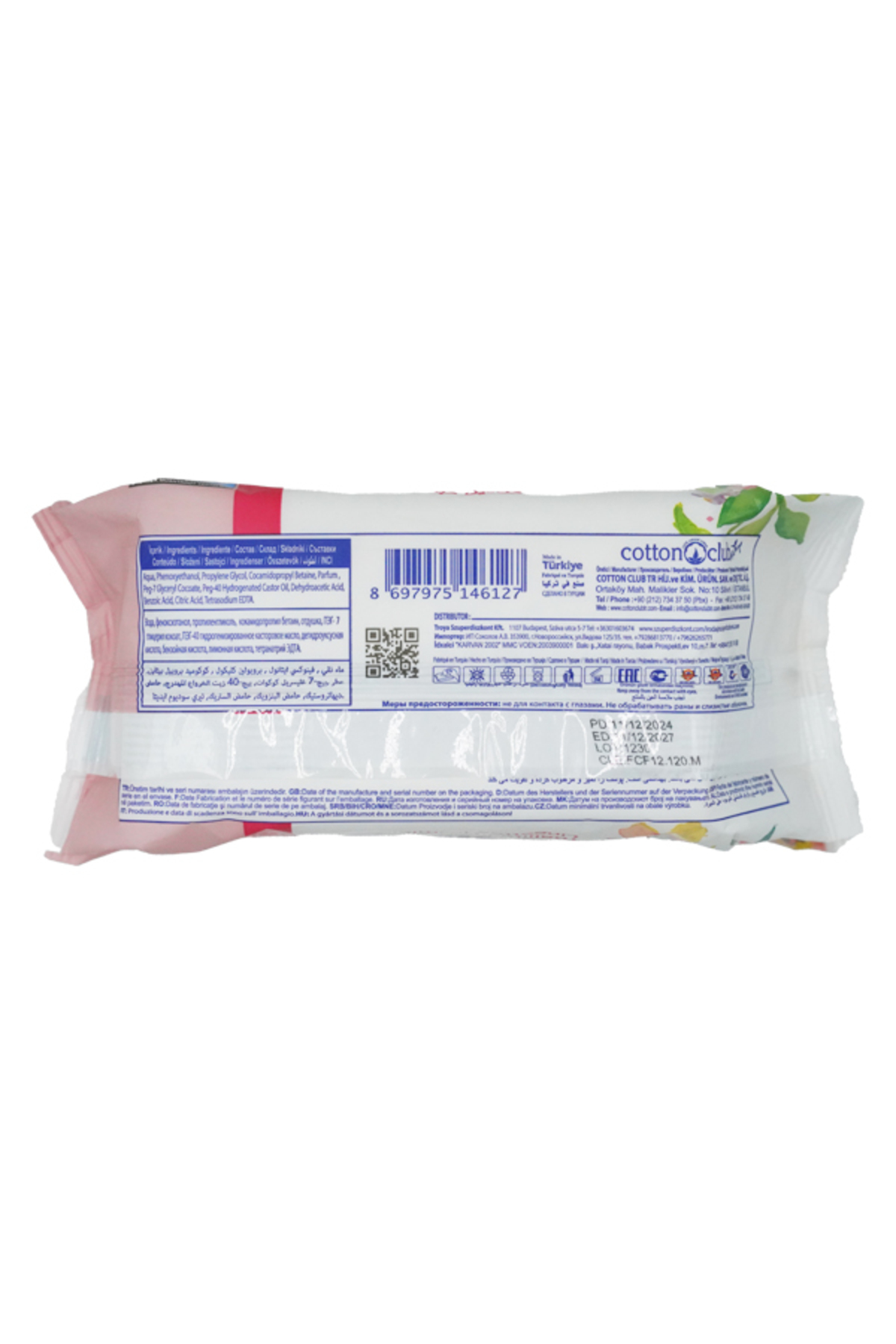 CLEA FANTASY ISLAK HAVLU 120Lİ KAPAKLI / ÇİÇEKLİ-