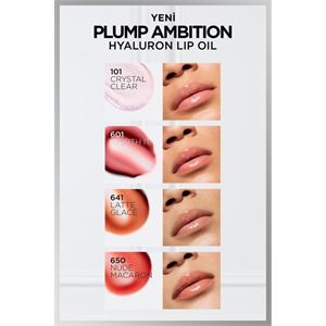 L'Oreal Paris Plump Ambition Hyaluron Lip Oil Besleyici ve Nemlendirici Dudak Parlatıcısı - 601 Worth It-