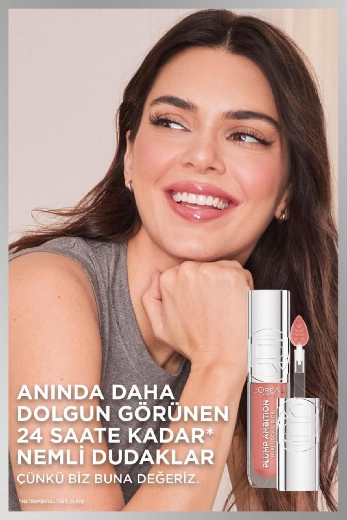 L'Oreal Paris Plump Ambition Hyaluron Lip Oil Besleyici ve Nemlendirici Dudak Parlatıcısı - 380 Rouge In Love-