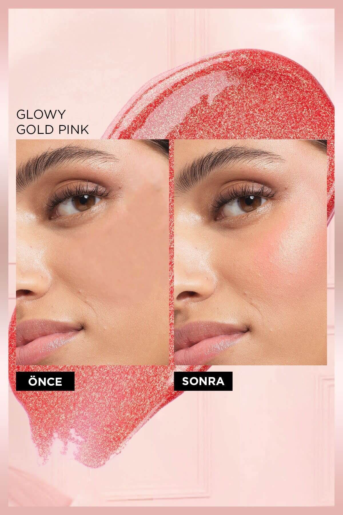 L'Oreal Paris Lumi Blush Likit Allık - Glowy Gold Pink-